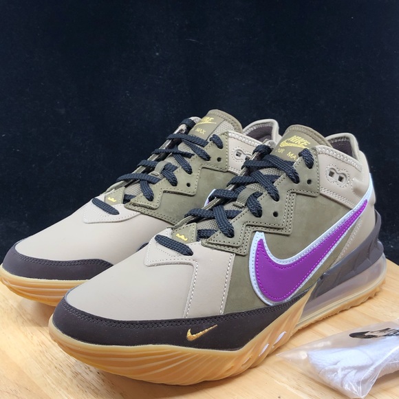 Nike LeBron XVIII 18 Low NRG x Atmos Khaki Mens Sz 10 Sneakers CW3153 200 NEW main image 7